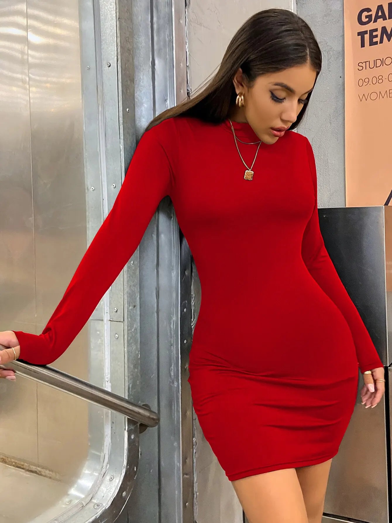 Ruched Bodycon Mini Dress